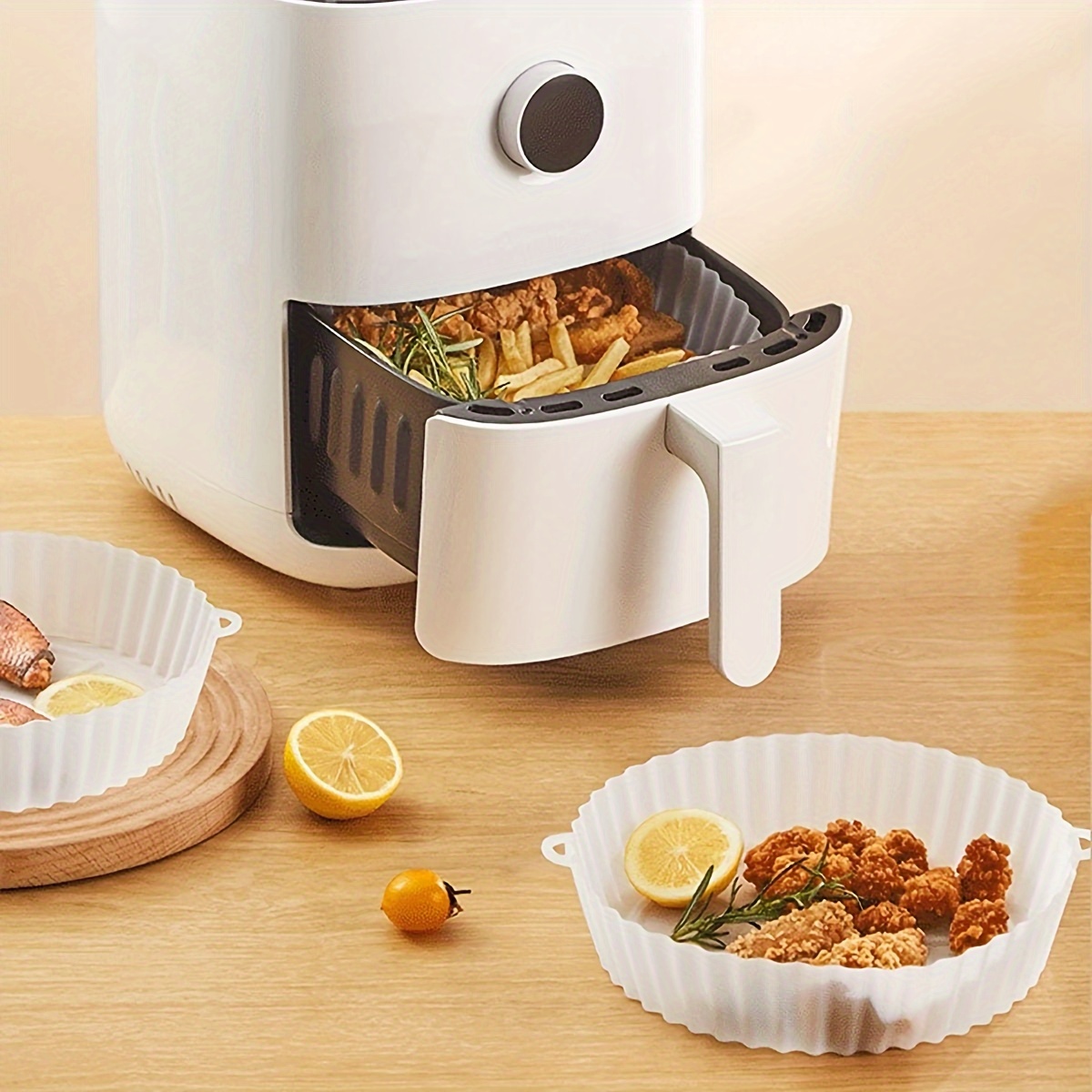 1/2/3/5pcs Rectángulo Silicona Air Fryer Liners Air Fryer - Temu Chile