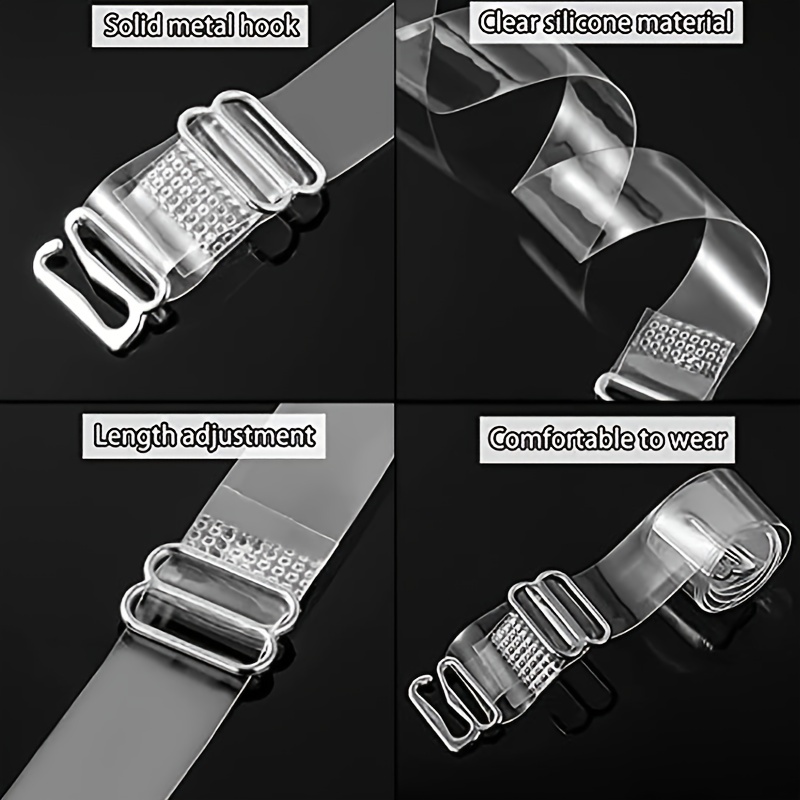 Transparent Adjustable Bra Straps - 2.5cm
