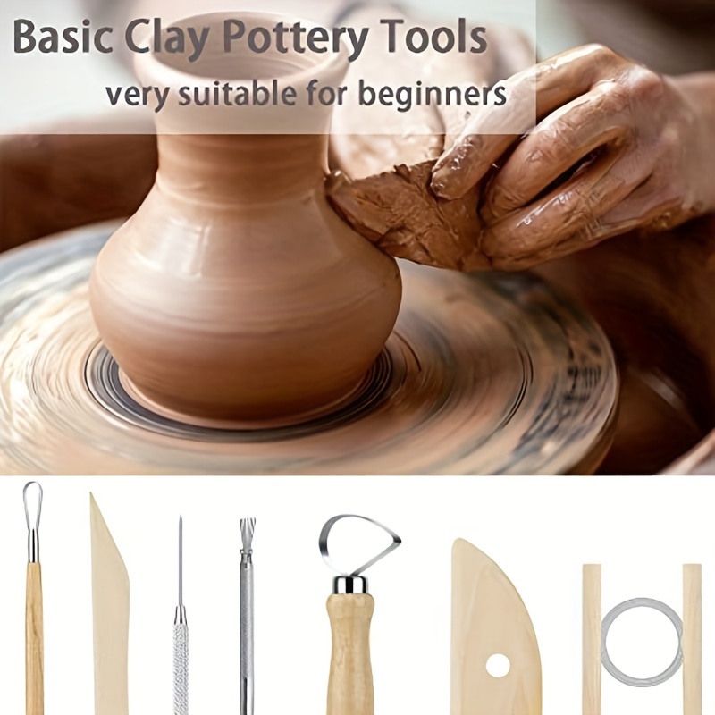 Juego de herramientas de cerámica para escultura de arcilla, 18  piezas, juego de herramientas de cerámica para principiantes, manualidades  profesionales : Arte y Manualidades