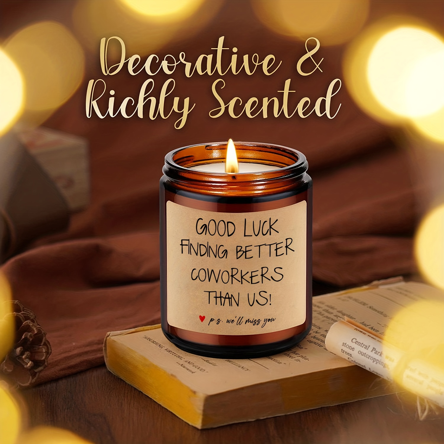 Lady Luck decorative candle in soy wax