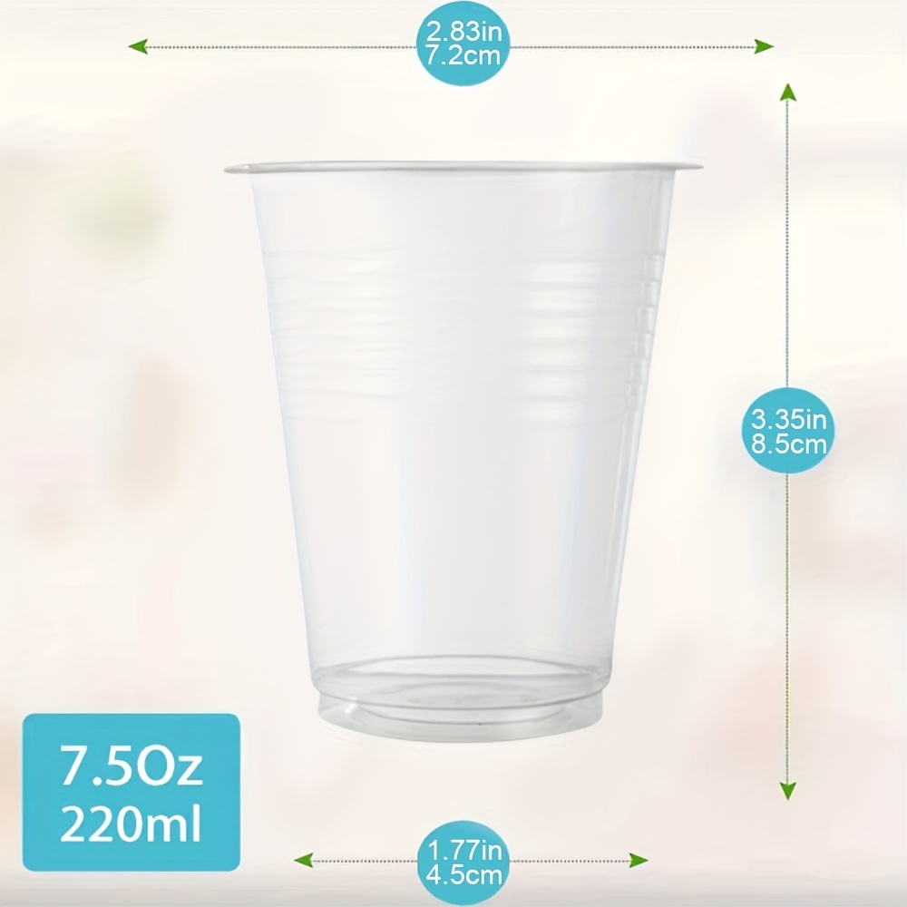 Exquisite 12 Ounce Disposable Light Blue Plastic Cups-50 Count