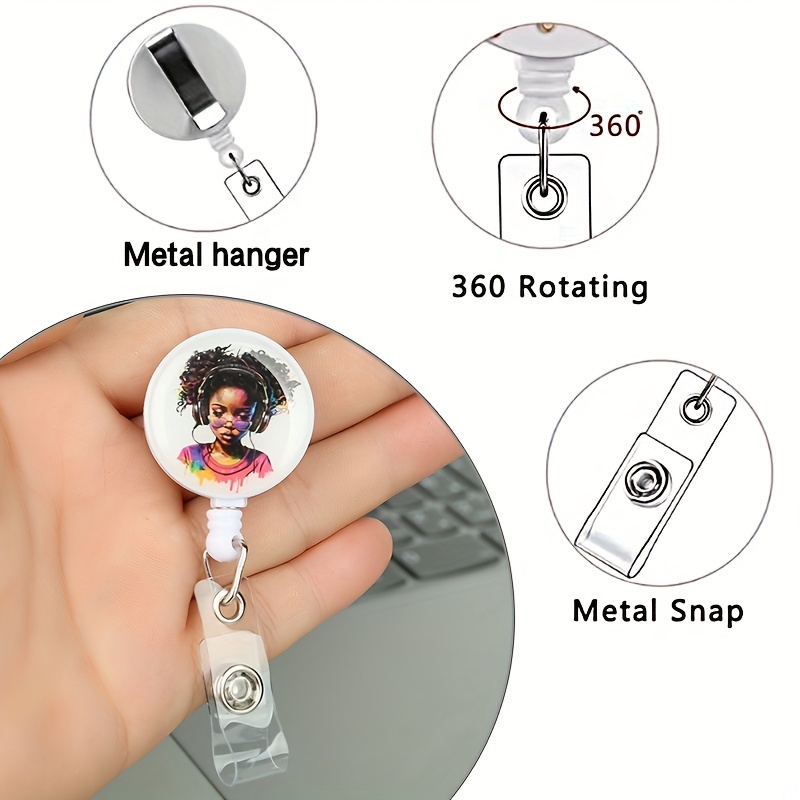 Cat,pcs Cute Funny Badge Reel Retractable Badge Holders Suitable for Nurses, Doctors, Teachers, ID Card Holders and Student Business Meeting