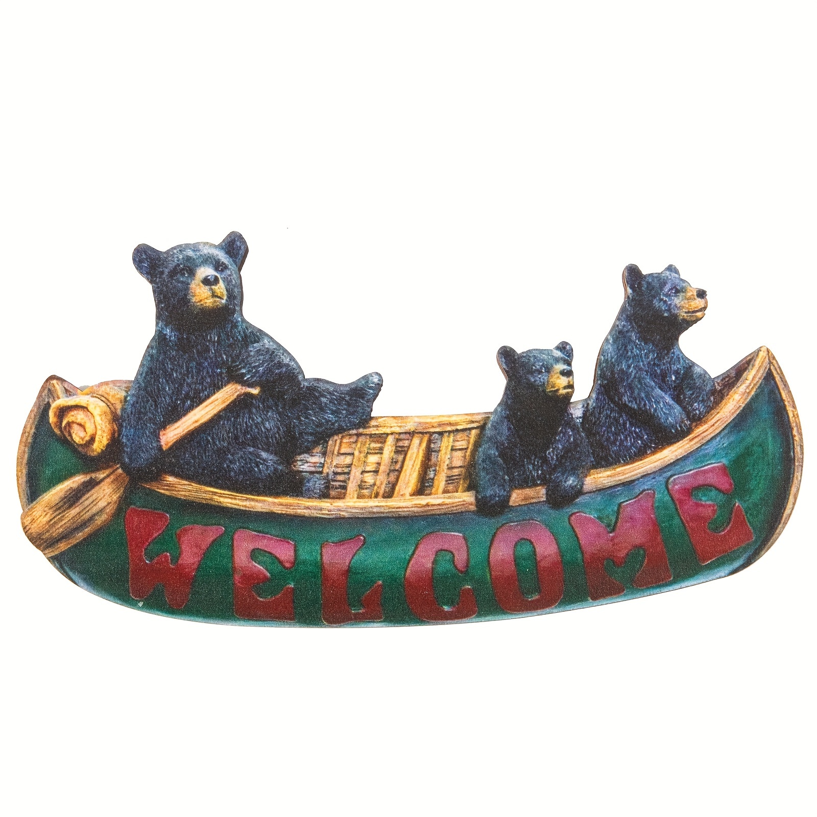 

1pc, Bear Welcome Door Topper, Wooden Door Topper, Wall Hanging Home Gifts For Family, Wall Plaque, Wall/room/home/restaurant/bar/cafe/door/courtyard/garage Decor