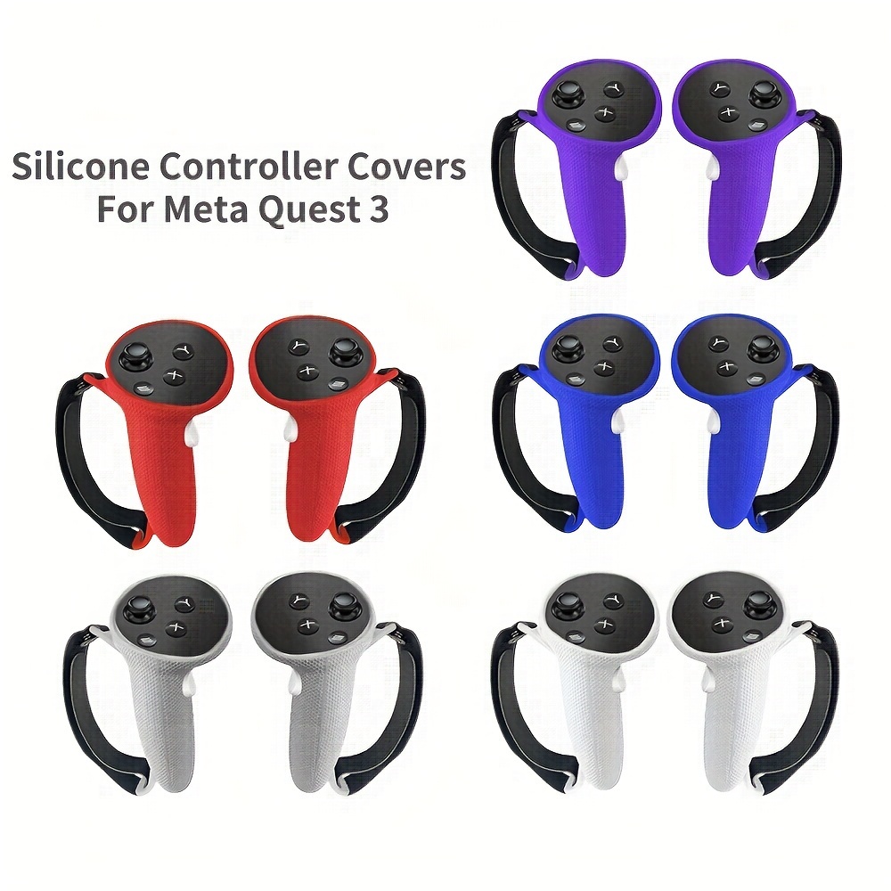For Meta Quest 3 Silicone Protective Cover For Quest 3 VR Headset  Accessories Cover Controller Button Cap Lens Protective Cover - AliExpress