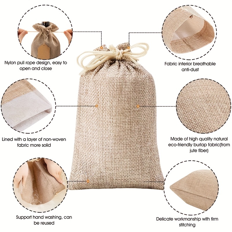 Burlap best sale gift sacks