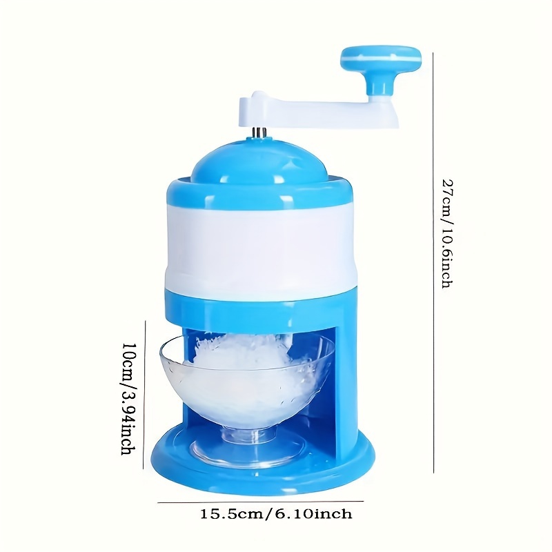 Portable Ice Crusher and Ice Shaver, Manual Ice Shaver Manual Fruit  Smoothie Machine Mini Home Ice Shaver Small Ice Crusher