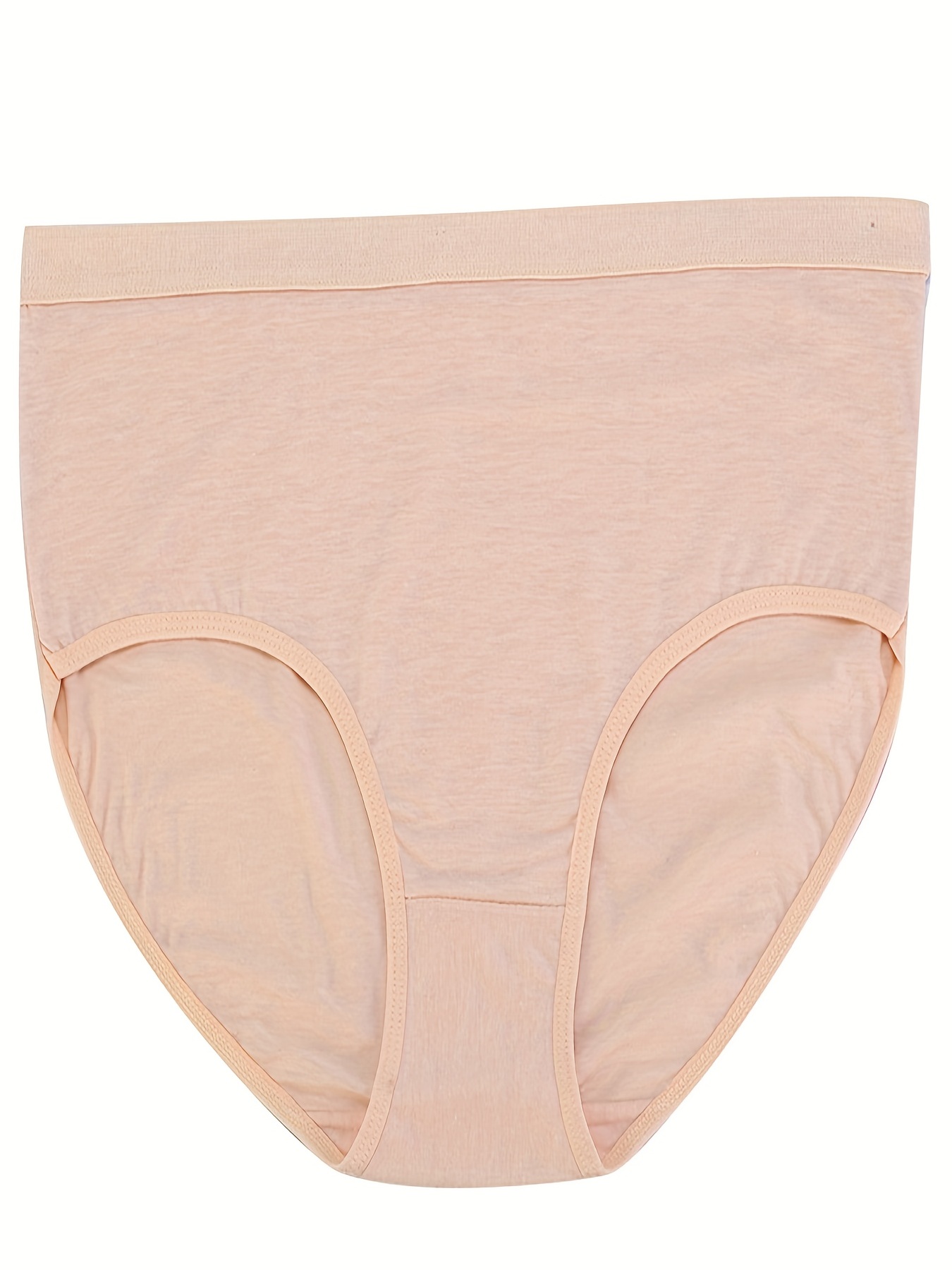 Women's Underwear Cotton High Waisted Full Briefs Ladies Stretch Panties 4  Pack