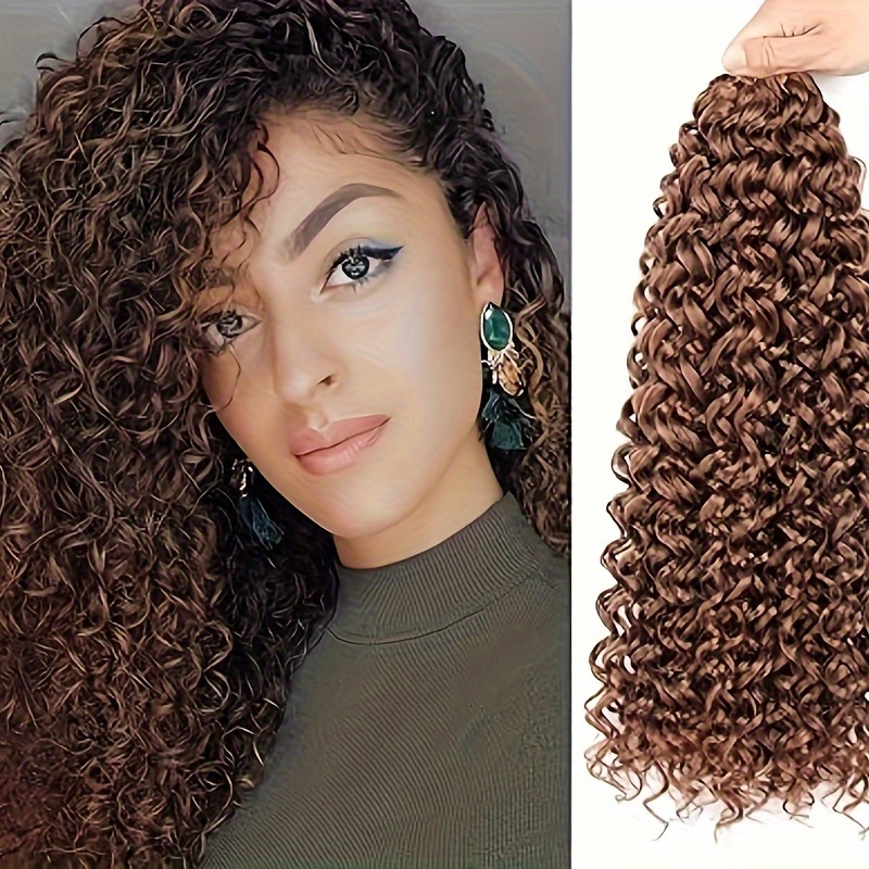 GoGo Curl Crochet Hair for Women Water Wave Curly Crochet Hair  Wavy Human Hair Deep Wave Beach Curl Crochet Synthetic Hair Extensions (14  inch(Pack of 6), 1B) : Beauty 