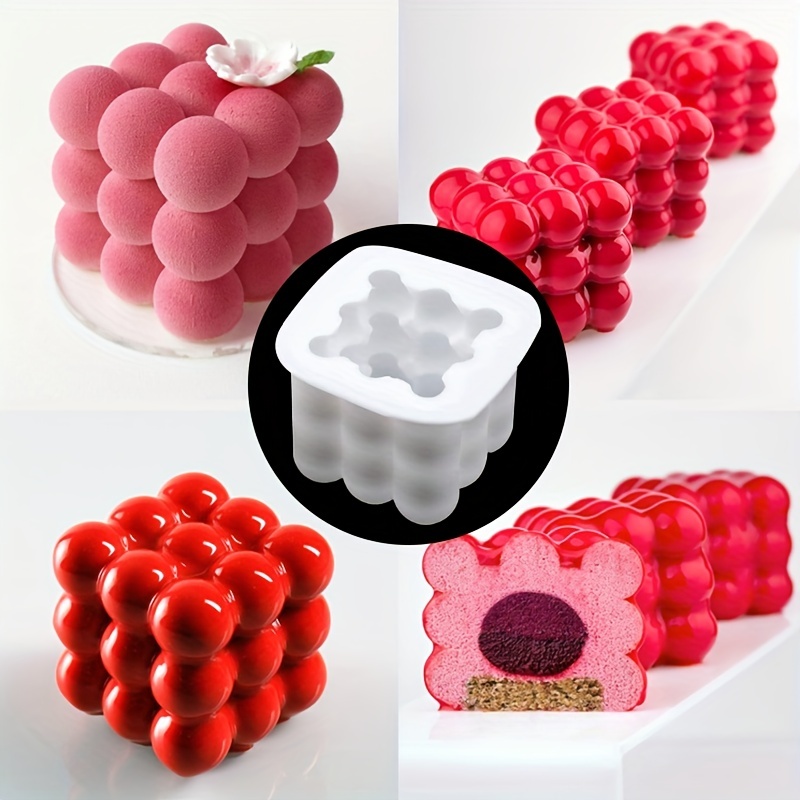 Bubble Cube Candle Silicone Mold DIY Aromatherapy Plaster Candle Hand-Made  Soap Chocolate Gypsum Handmade Epoxy Resin Mould