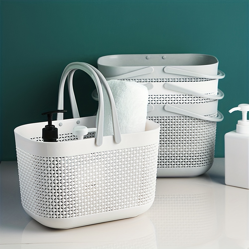 KeFanta - Organizador de suministros de limpieza, con asa, cubeta de  plástico grande, cesta de ducha portátil, color gris : : Hogar  y Cocina