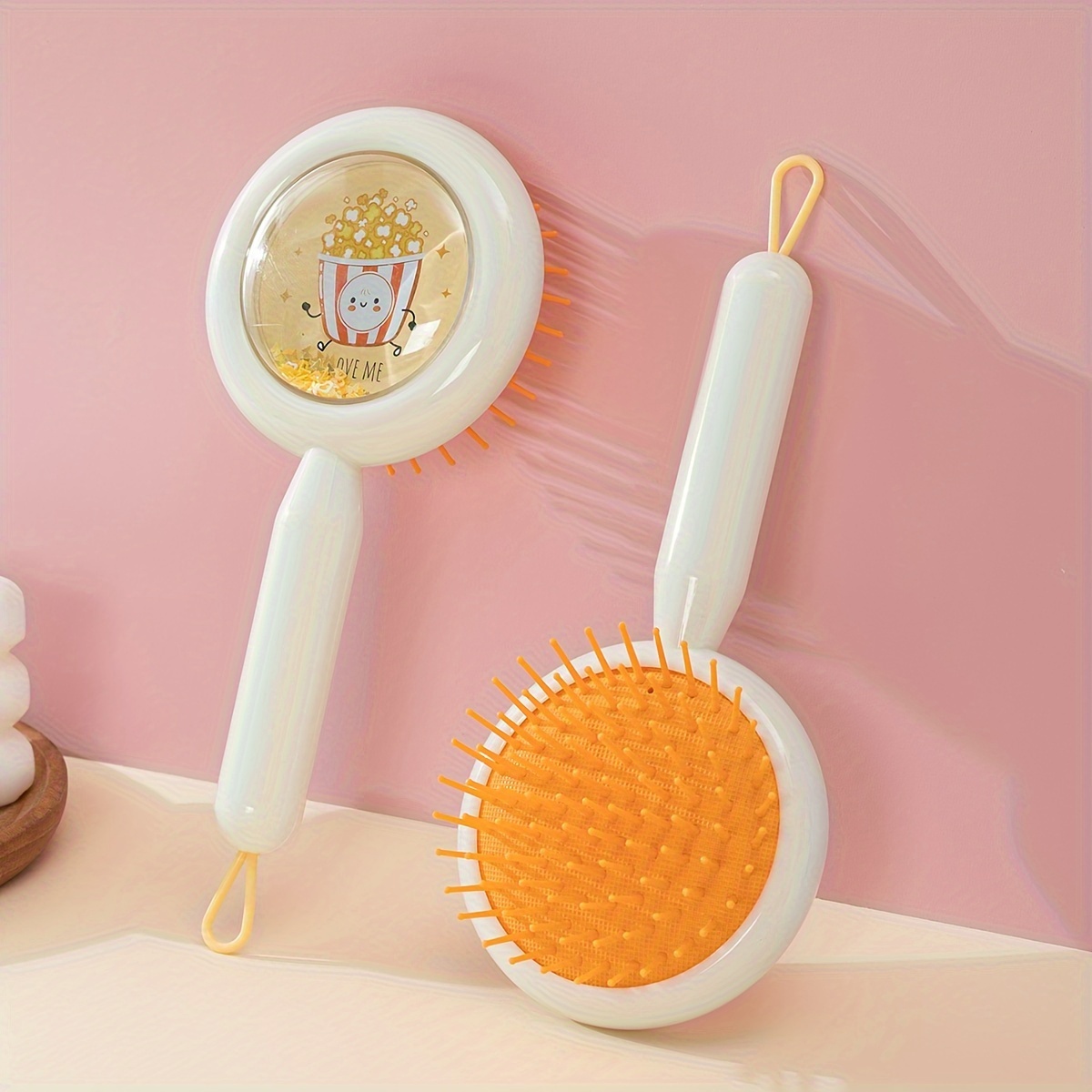 Cute Girly Pattern Air Cushion Comb Detangling Hair Brush - Temu