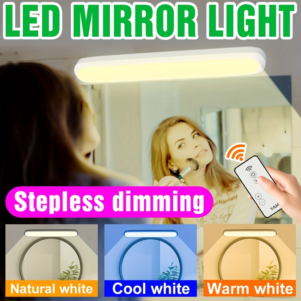 Miroir de maquillage LED avec lampe Hollywood miroir de maquillage  intelligent contrôle tactile 3 couleurs dimmable