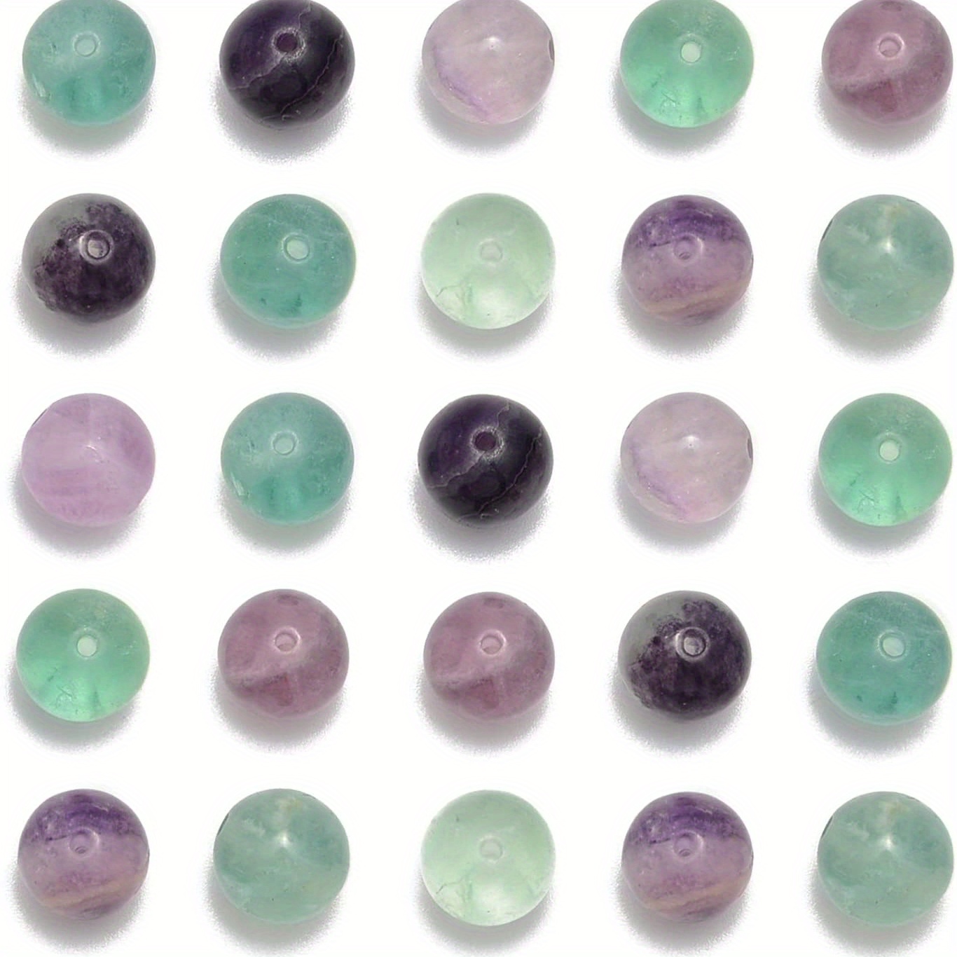 NCB 100pcs 6mm Mixedcolor ite Loose Beads for Jewelry Making