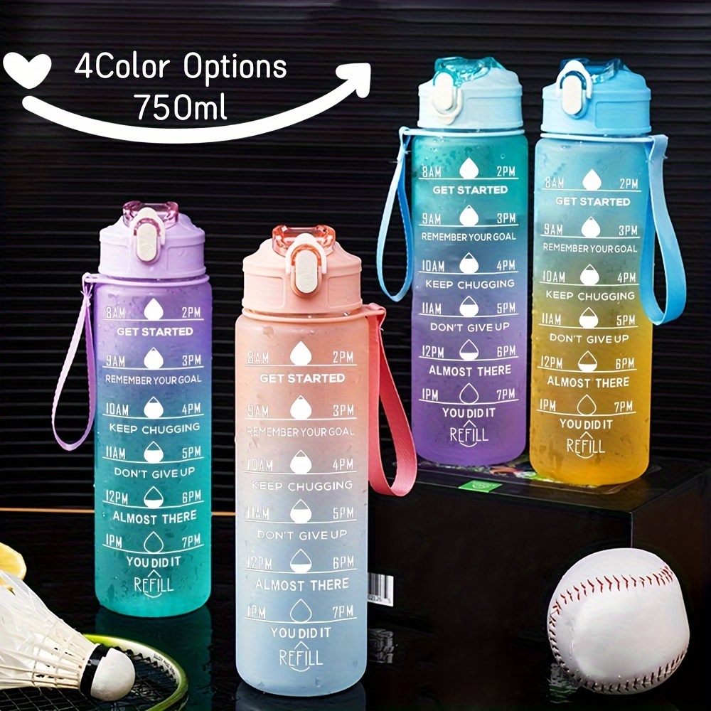 Sports Drink Bottle with 750ml capacity and secure screw cap lid are m