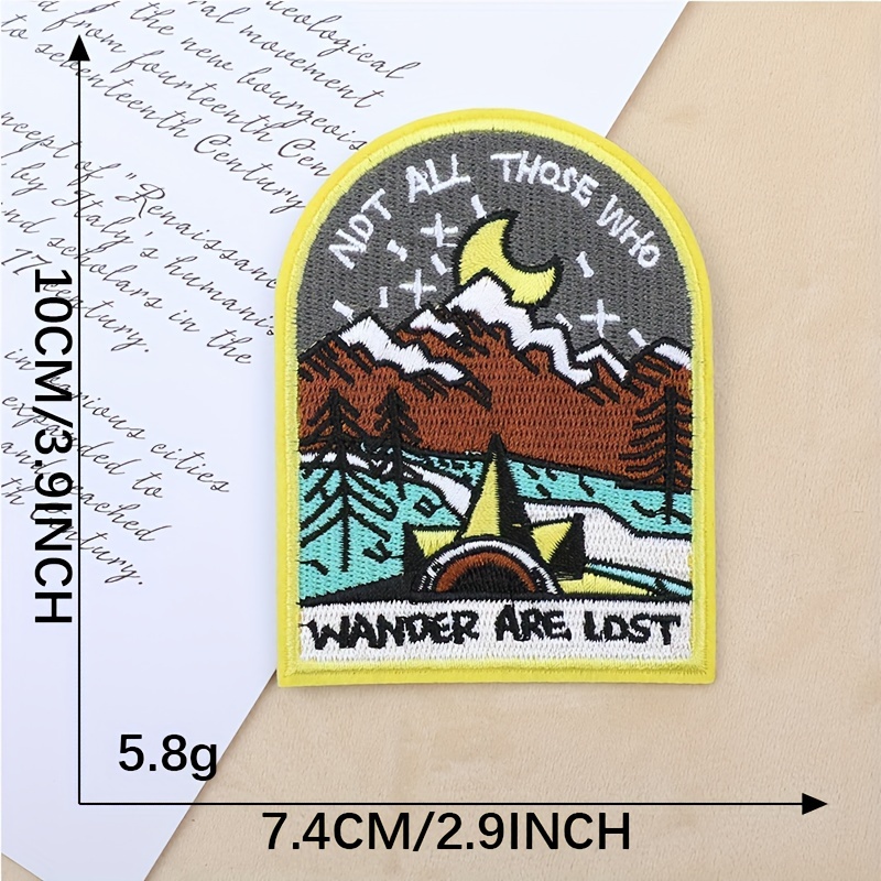 Travel themed Iron on Patches For Diy Clothing And - Temu