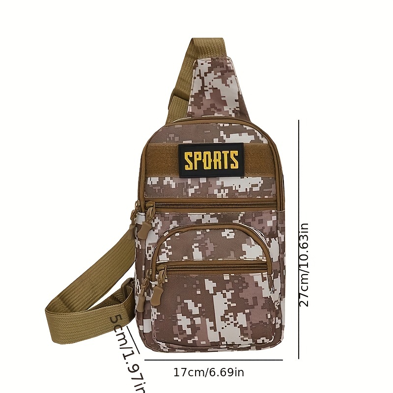 Men's Camouflage Shoulder Crossbody Bag Waterproof - Temu