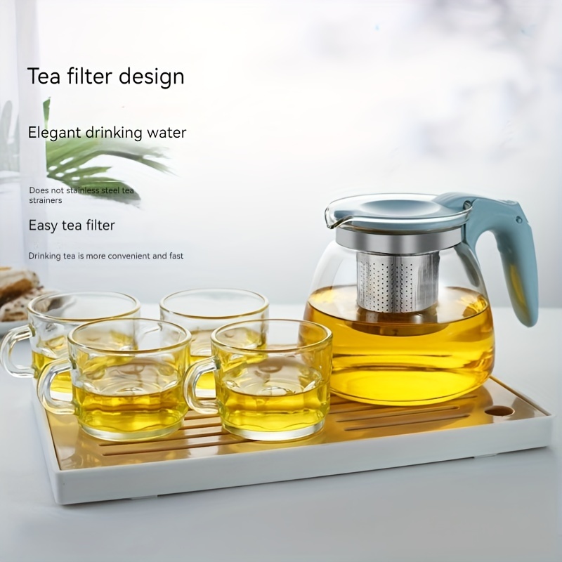1pc Tea Mug with Infuser and Lid, 350ml/12oz Heat Resistant Borosilicate  Glass, Clear Teacup with Strainer for Loose Leaf Tea, Blooming Tea
