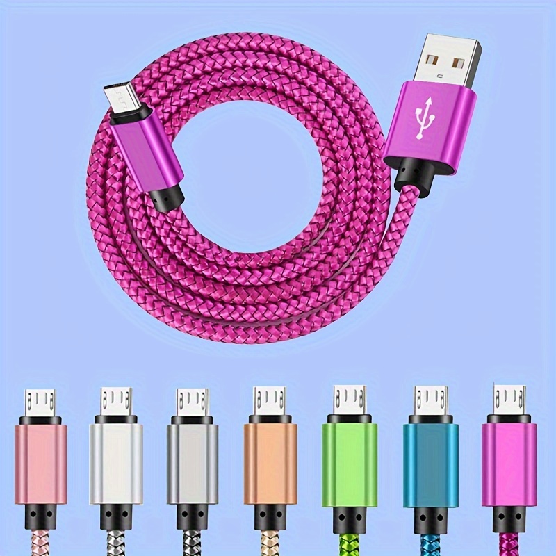 6' Ft Micro USB 2.0 cable For Android Cell Phone Charging Sync Charger Cord  lot