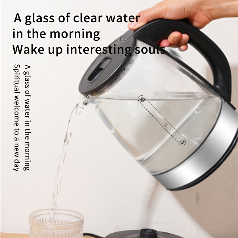 Electric Kettle, INTASTING Wide Opening Glass Kettle with Tea