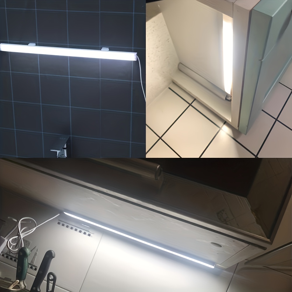 Led under cabinet clearance lighting with usb