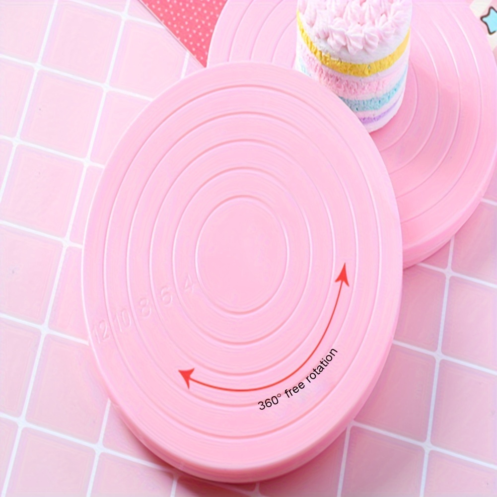 Soporte giratorio para tartas, plato giratorio de 360° para