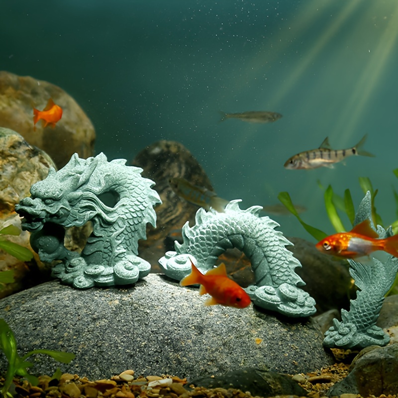 1pc Chinese Dragon/Shenlong Aquarium Fish Tank Ornaments, Sunken Underwater  Landscaping Ornaments