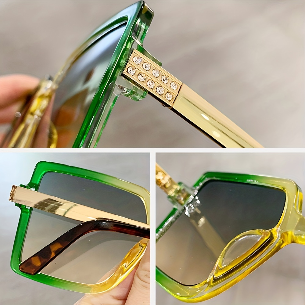 Oversized Square Fashion Sunglasses Women Men Y2k Casual - Temu