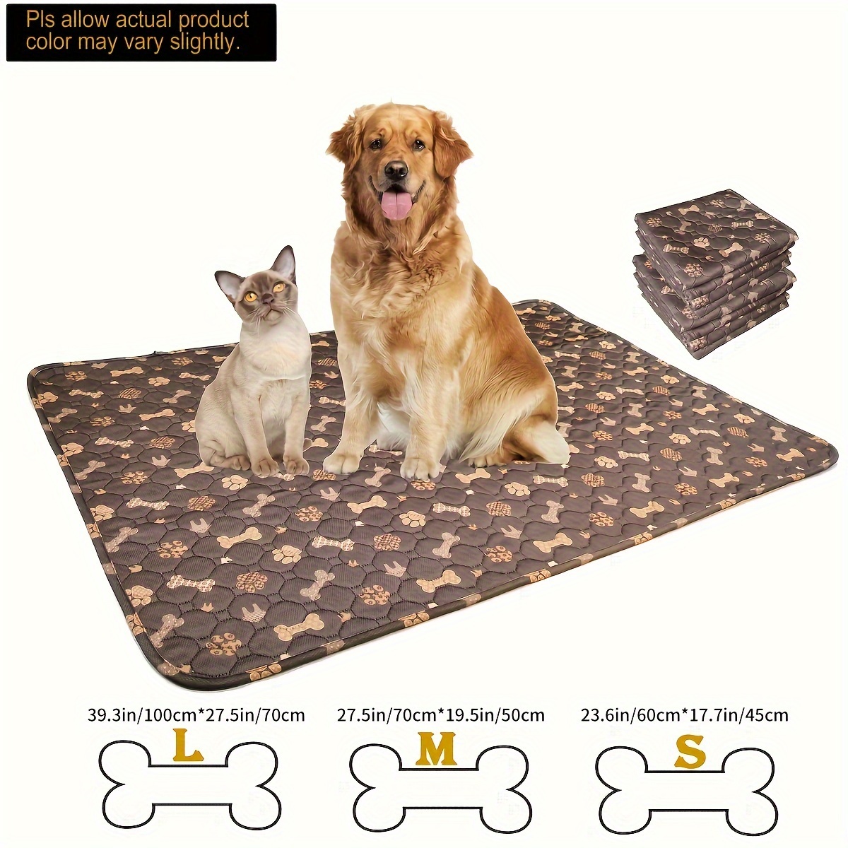 Washable Dog Mat Easy To Clean Pet Muddy Paws Rug Absorbent Dogs Diapers  Pads Soft Cushion