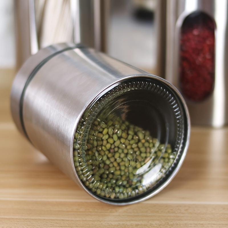  Canister Sets for Kitchen Counter with Glass Window