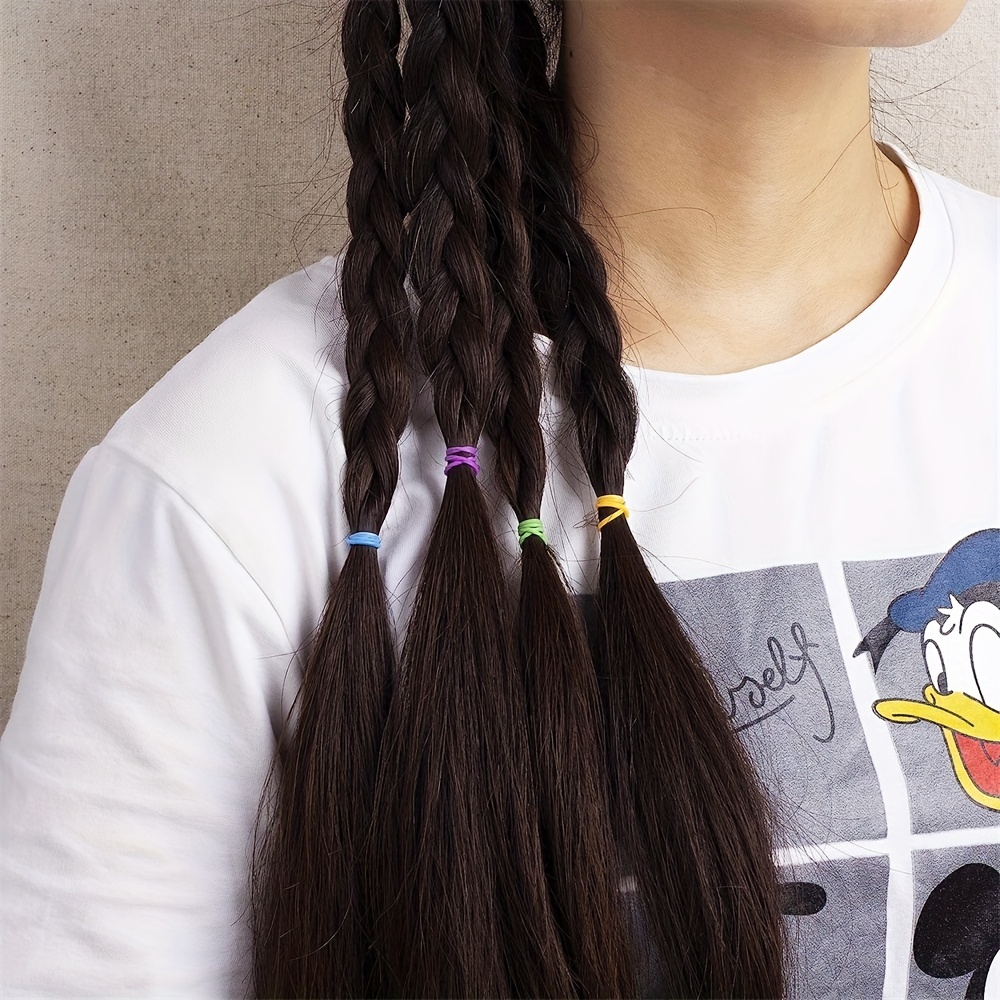 Amazon.com : 12 Pieces Colored Braids Hair Extensions with Rubber Bands  Rainbow Braided Synthetic Hairpieces Ponytail Hair Accessories for Women  Kids Girls Party Highlights Cosplay Dress Up : Beauty & Personal Care