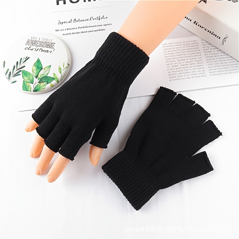 Winter Coldproof Gloves Full Finger Gloves Half Finger - Temu