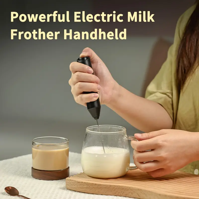 Handheld Electric Milk Frother Battery Operated Foam Maker - Temu