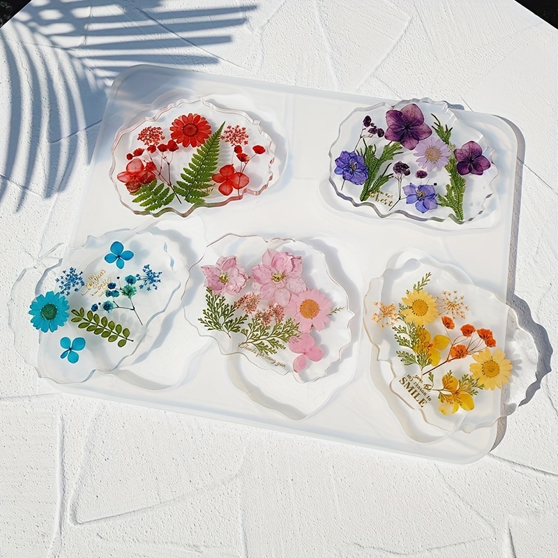 Lot de 12 capsules de fleurs séchée multicolore idéal bijoux