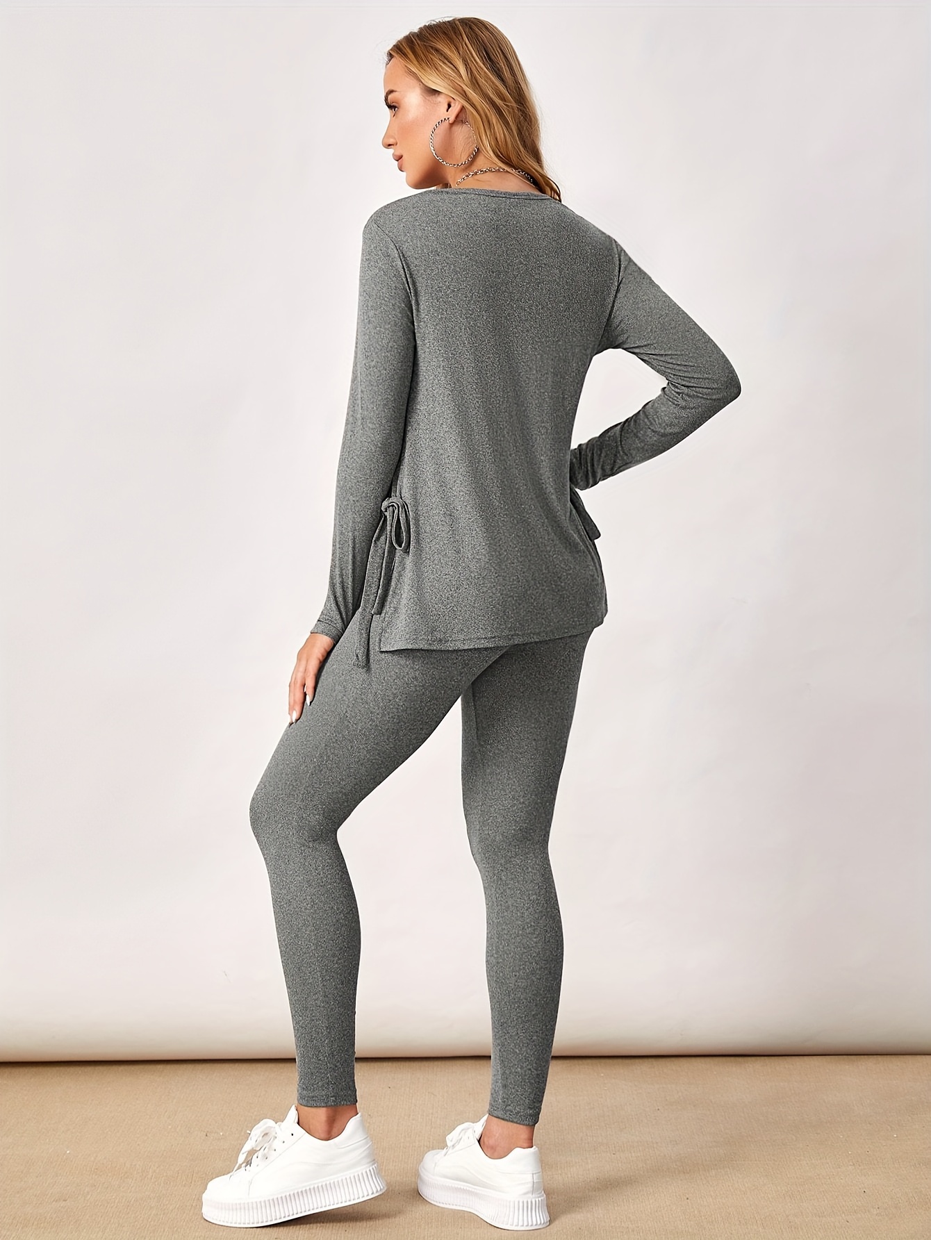 dames zwangerschaps casual sportkleding set top met lange Temu