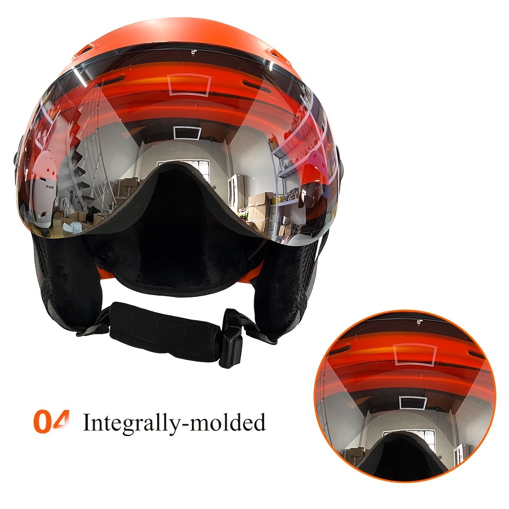 MOON-casco de esquí PC + EPS moldeado integralmente para mujer, de alta  calidad, para deportes, monopatín, esquí, Snowboard, con gafas - AliExpress