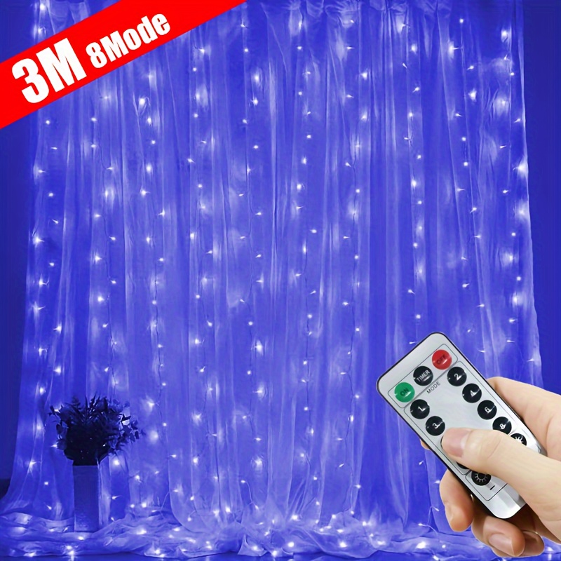 Led Curtain Lights Fairy Lights Decoration Chambre For - Temu