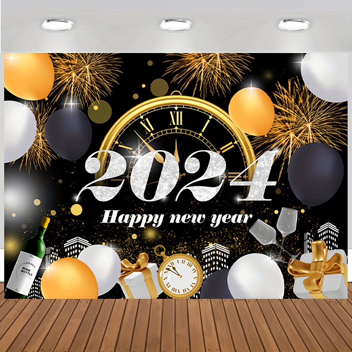 2024 happy new year decoration photo