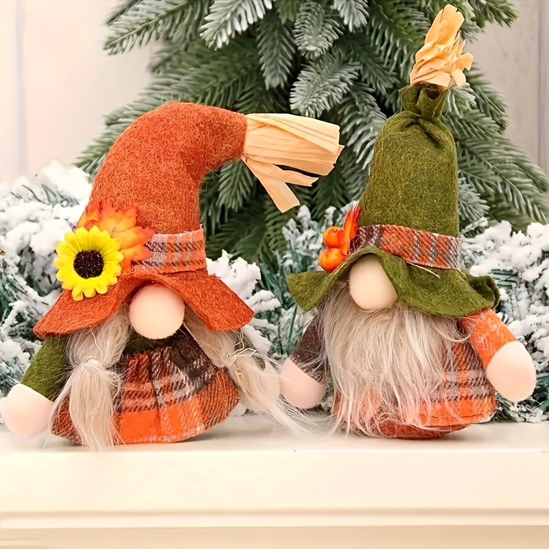 Gnome Doll Ornament Faceless Gnome Plush Handmade - Temu