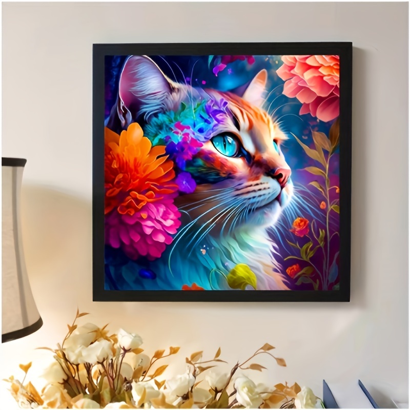 Kit de pintura con diamantes de gato para decoración del hogar