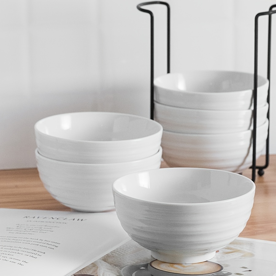 Arctic White Large Soup Bowl Ceramic Kitchen Bowl Set - Temu