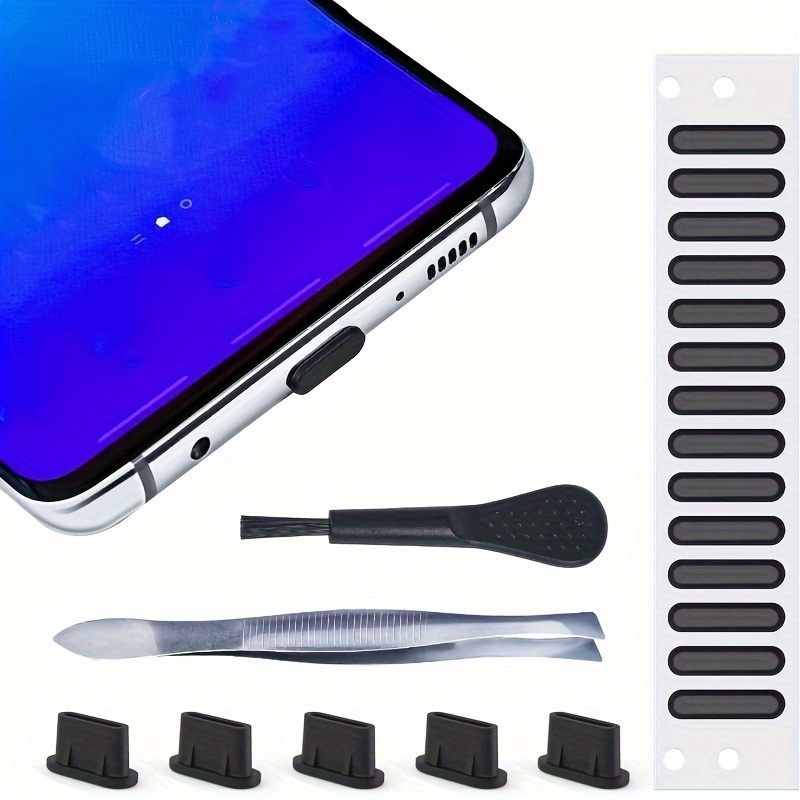Prises anti-poussière en métal compatibles pour iphone inclus Port
