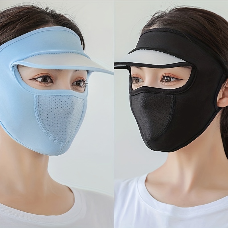 Ice Silk Face Mask Sun Protection Reusable Breathable - Temu Australia