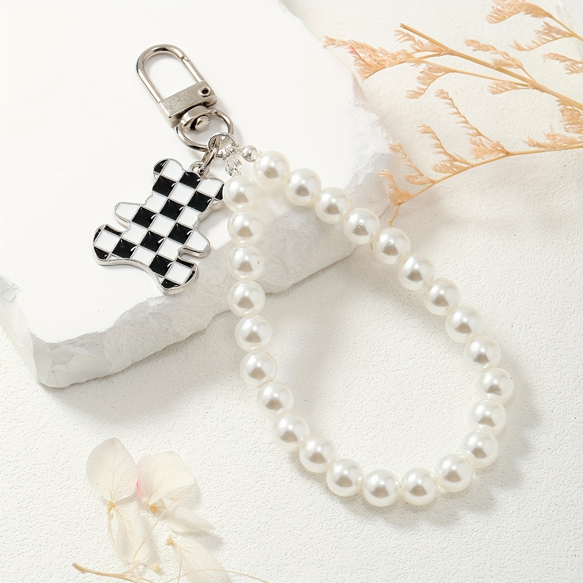 1pc Imitación Perlas Lanyard Mujeres Lanyards Cuentas - Temu