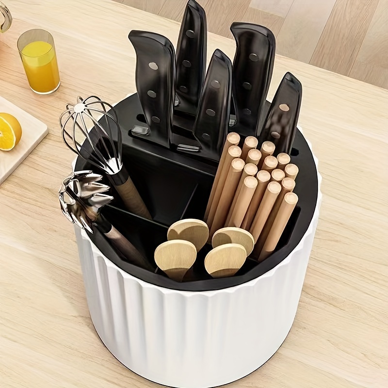 Universal Knife Block Without Knives, Modern Knife Utensil Holder For  Countertop, Stainless Steel Knife Holder For Kitchen Counter, Edge-protect  Knife Storage Organizer - Temu Italy