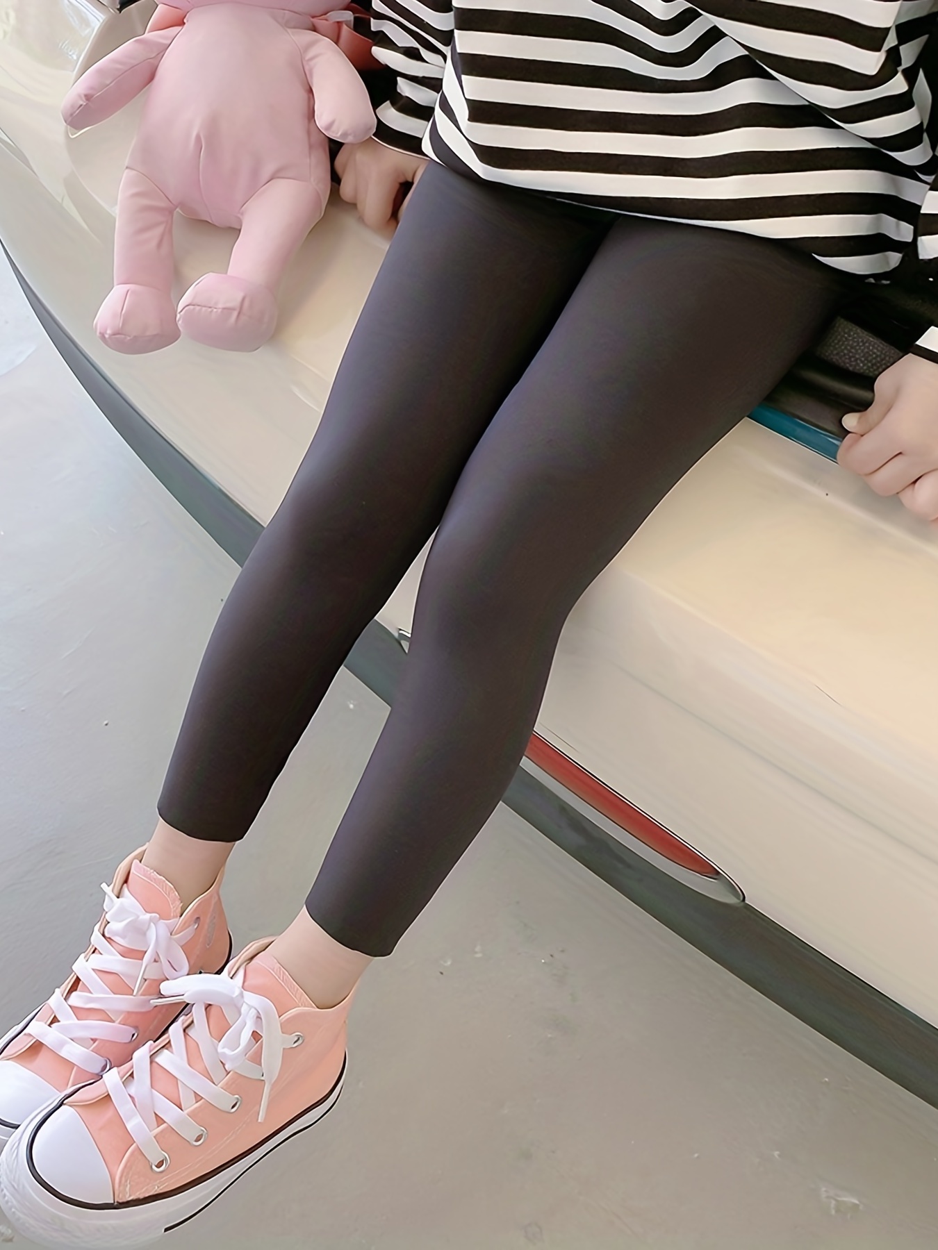 Girls Active Leggings High Waist Stretchy Skinny Pants - Temu
