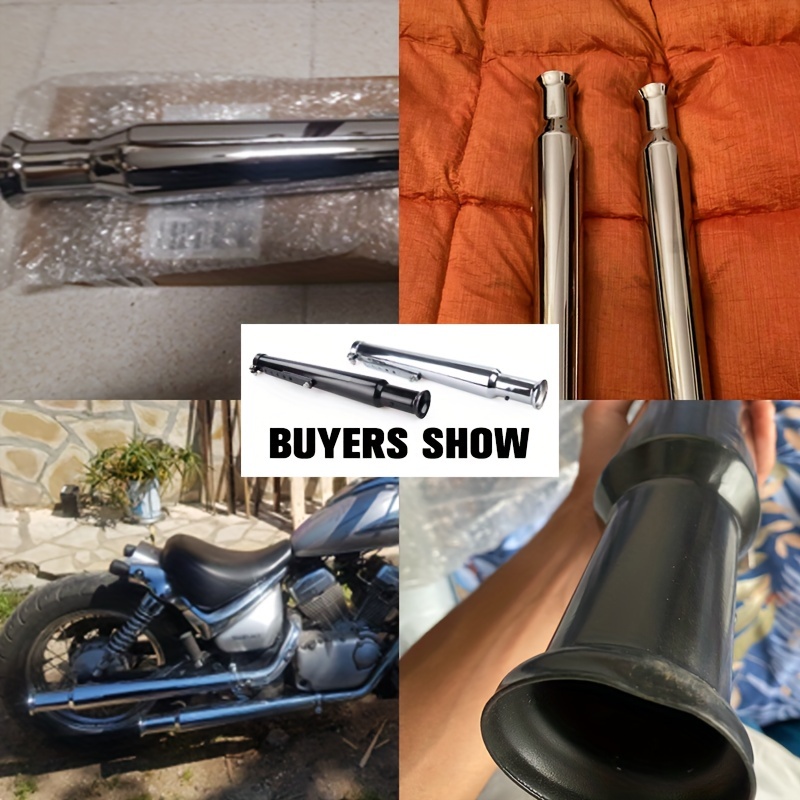 motorcycle exhaust retro   electroplating   moto for cafe racer bobber chopper custom details 18
