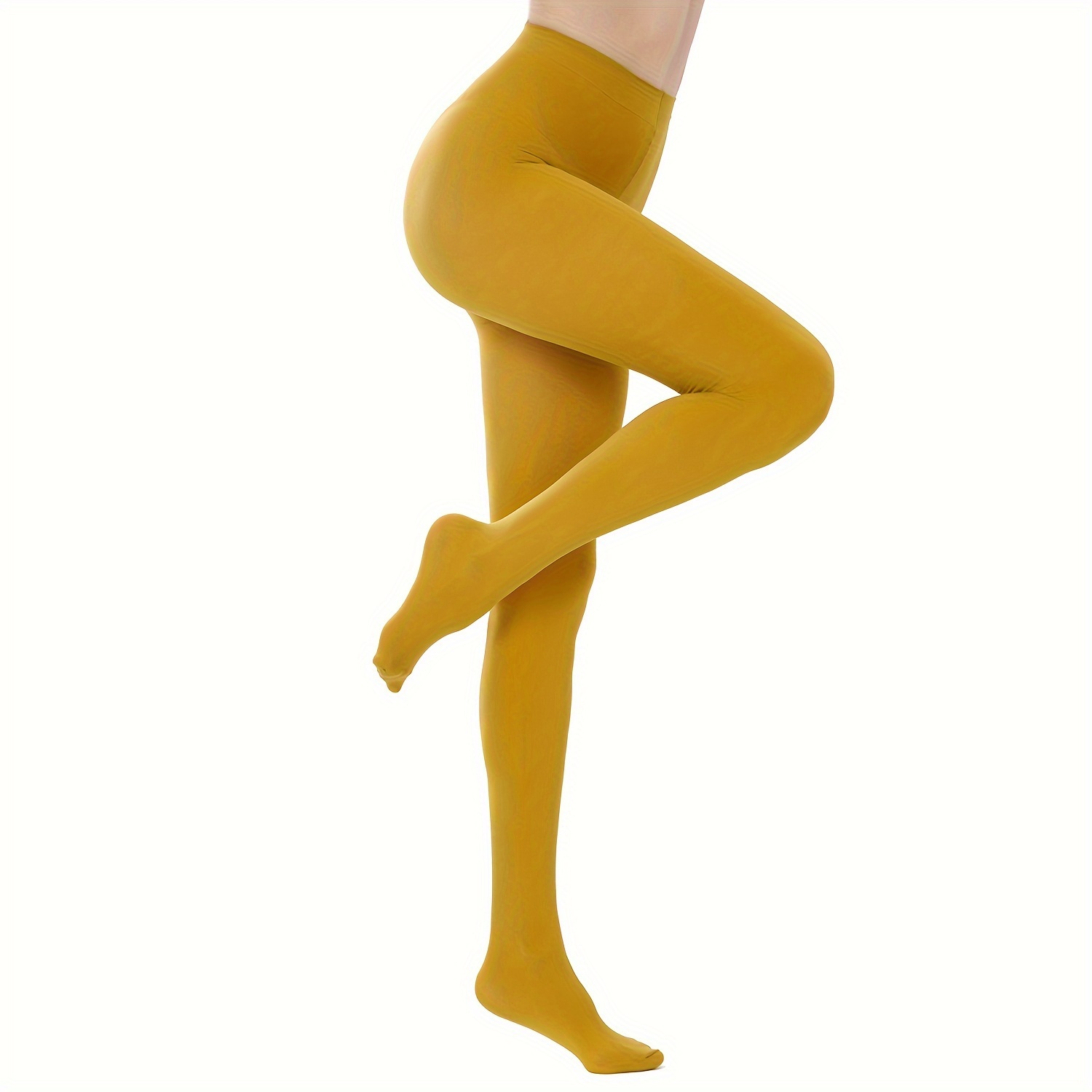 Yellow Tights for Women Soft and Durable Opaque Pantyhose Tights