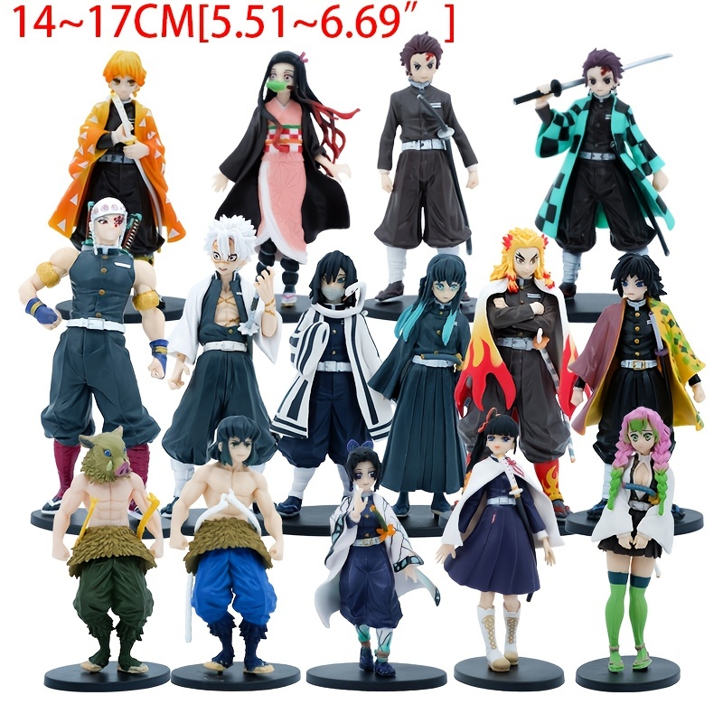 Figura de anime de figuras de acción juguetes coleccionables juego de  muñecas de anime con estatuas de anime juego de lianjuren