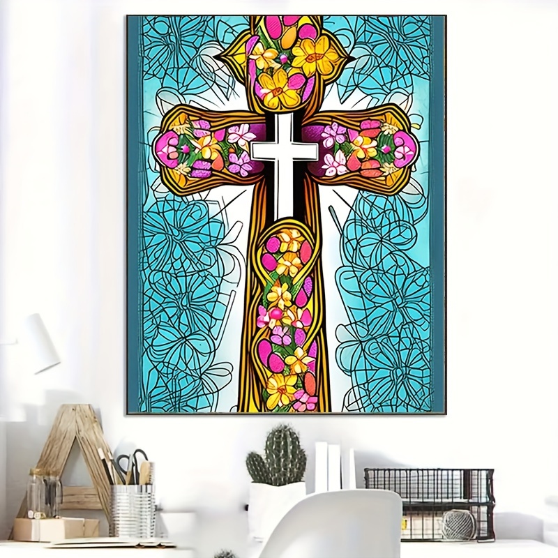 Christianity Full Crystal Artificial Diamond Paintings - Temu