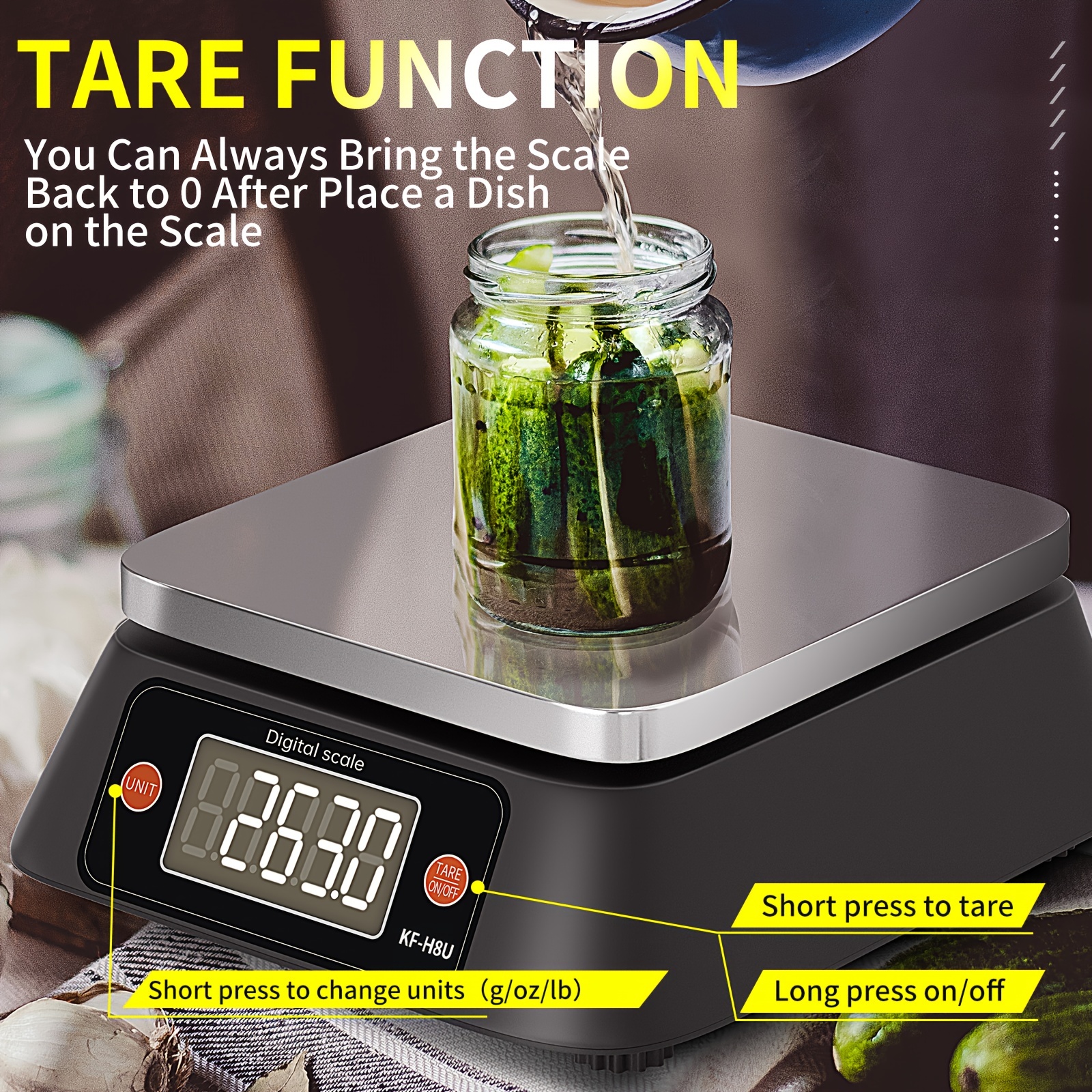 Food Scale, Digital Kitchen Scale Weight Grams and Ounces for